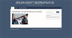 Desktop Screenshot of bedrijfsuitje-zeilen.com