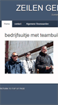 Mobile Screenshot of bedrijfsuitje-zeilen.com