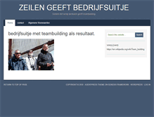 Tablet Screenshot of bedrijfsuitje-zeilen.com